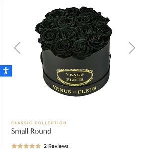Venus et fleur small classic black roses